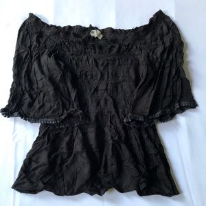 Women Status Size L Black Color Top - 0943